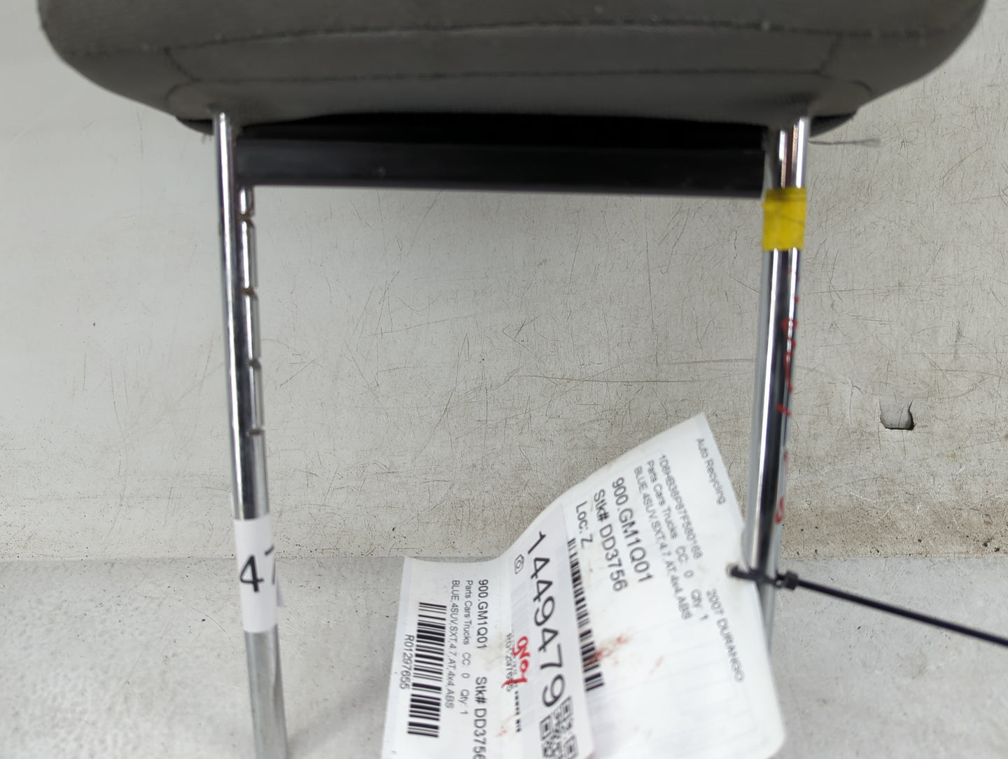 2007-2009 Dodge Durango Headrest Head Rest Front Driver Passenger Seat Fits Fits 2007 2008 2009 OEM Used Auto Parts - Oemuse