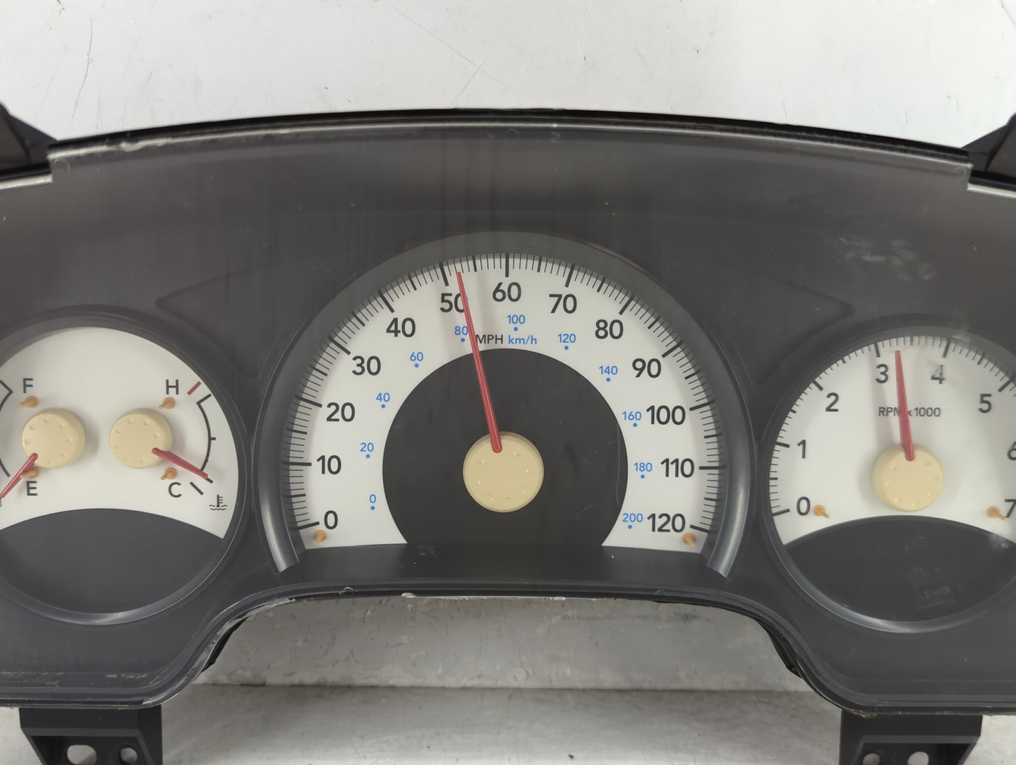 2007 Dodge Durango Instrument Cluster Speedometer Gauges P/N:P05172097AG T2PQI3386H90HG Miles: Fits OEM Used Auto Parts - Oe