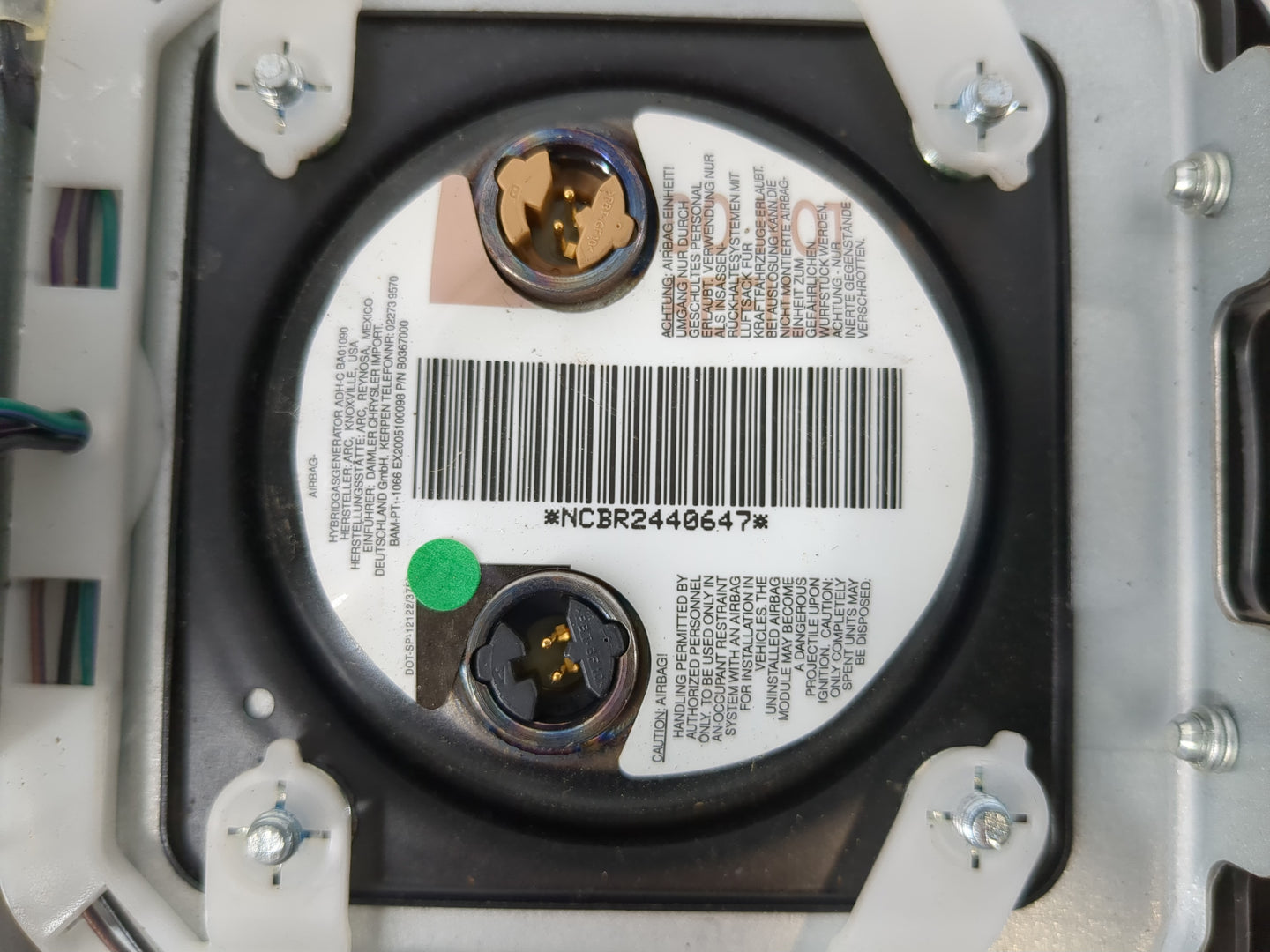 Dodge Grand Caravan Air Bag Driver Left Steering Wheel Mounted - Oemusedautoparts1.com