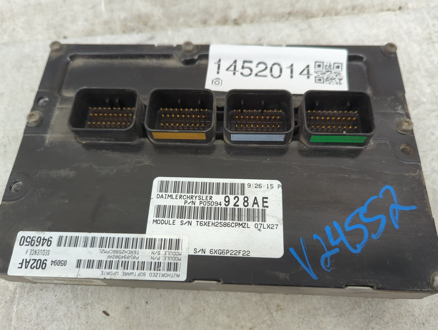 2007 Dodge Magnum PCM Engine Control Computer ECU ECM PCU OEM P/N:P05094928AE P05094902AF Fits OEM Used Auto Parts - Oemused