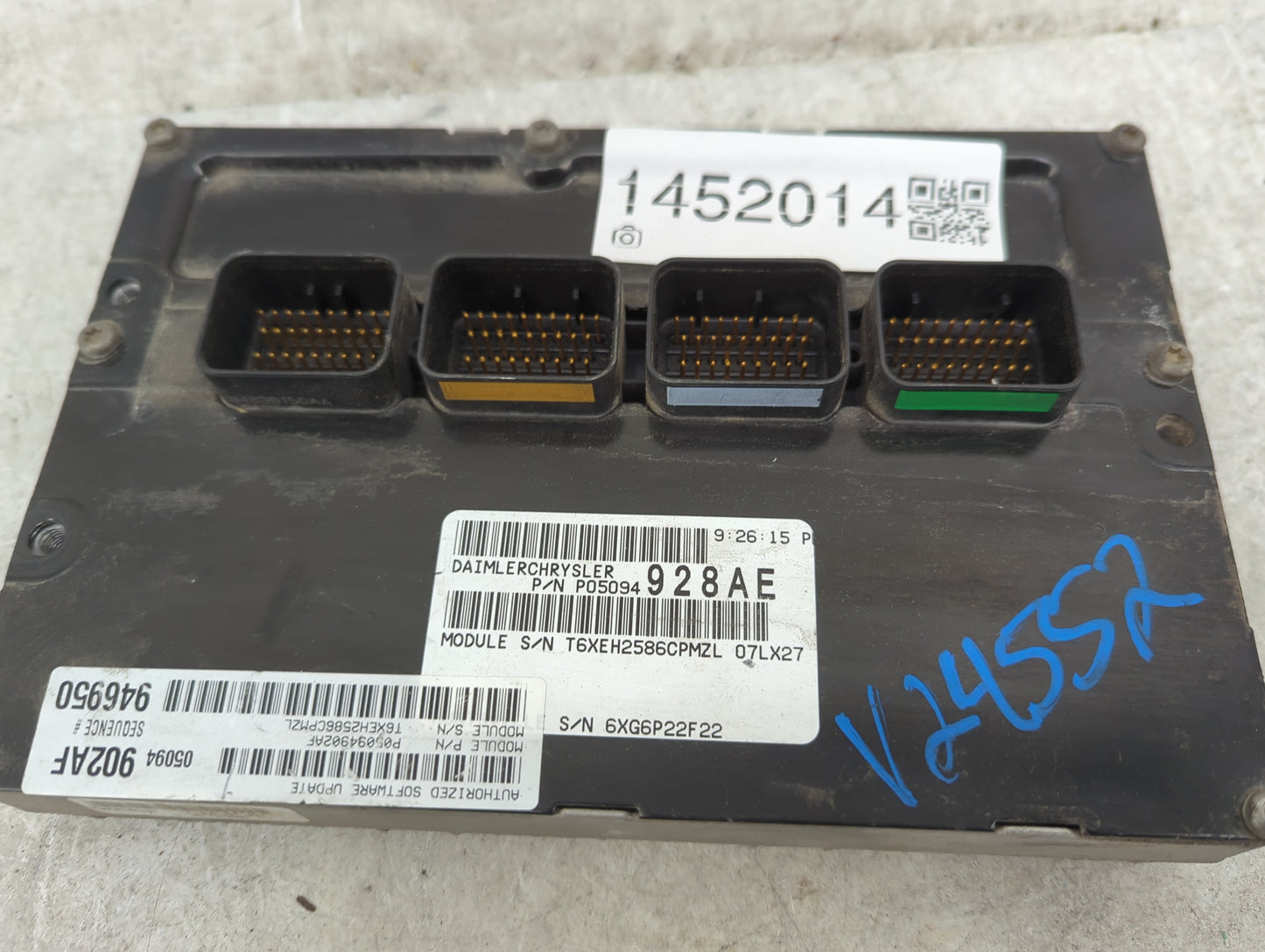2007 Dodge Magnum PCM Engine Control Computer ECU ECM PCU OEM P/N:P05094928AE P05094902AF Fits OEM Used Auto Parts - Oemused