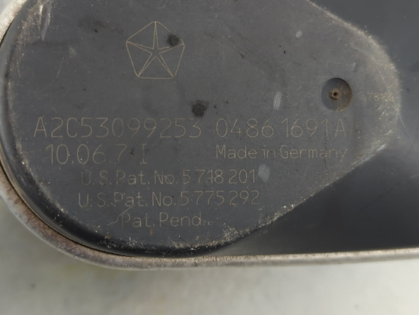 2006-2008 Dodge Magnum Throttle Body P/N:0486 1691 AA A2C53099253 Fits Fits 2006 2007 2008 2009 2010 2011 OEM Used Auto Part