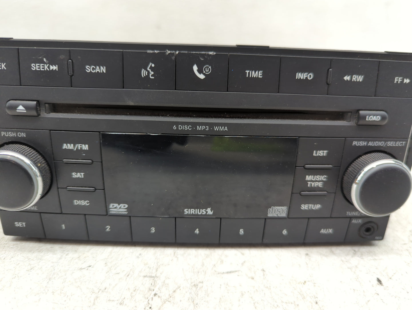 2007 Dodge Nitro Radio AM FM Cd Player Receiver Replacement Fits OEM Used Auto Parts - Oemusedautoparts1.com
