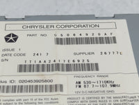 2007 Dodge Nitro Radio AM FM Cd Player Receiver Replacement Fits OEM Used Auto Parts - Oemusedautoparts1.com