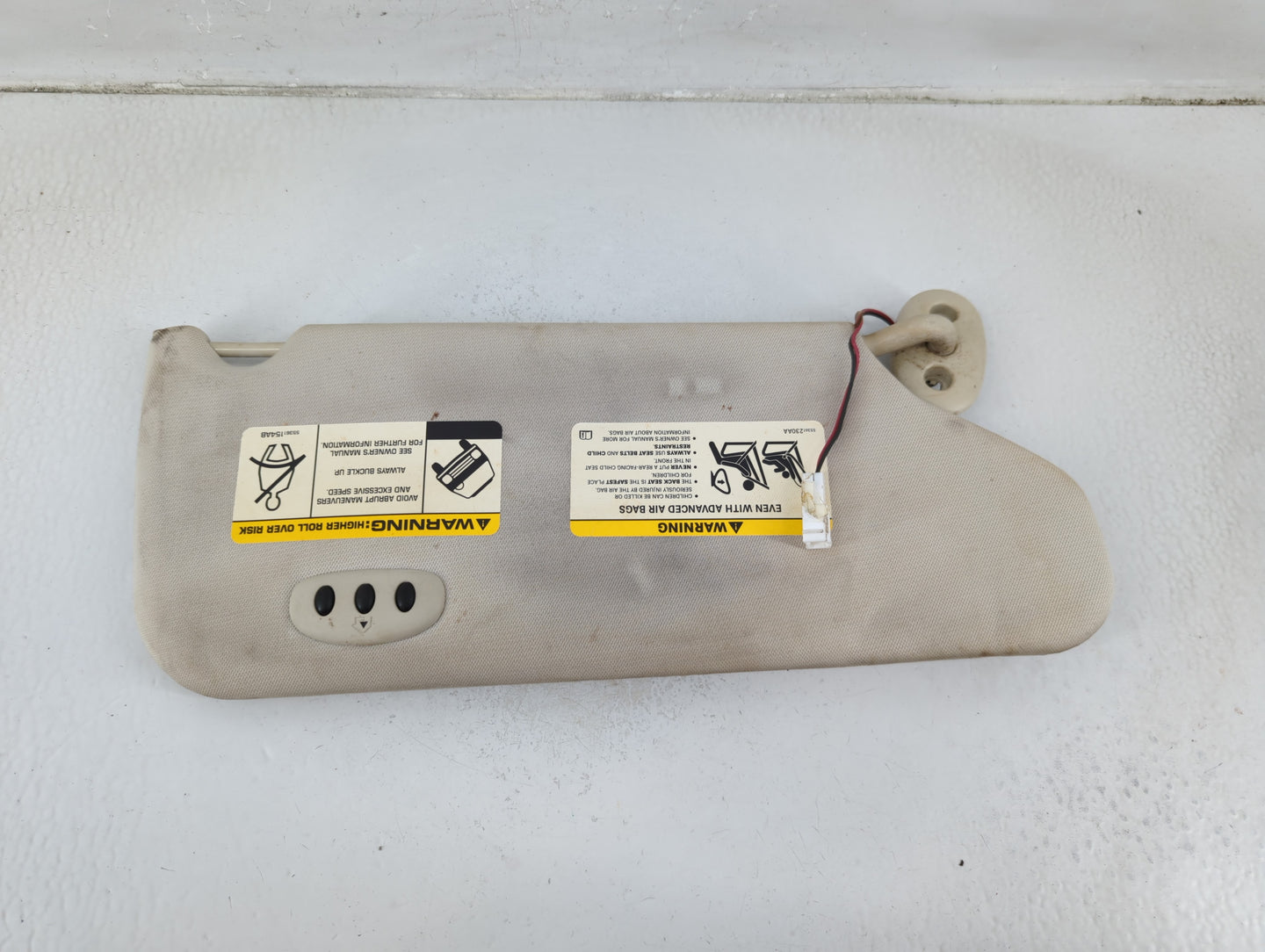 2007-2010 Dodge Nitro Sun Visor Shade Replacement Driver Left Mirror Fits Fits 2007 2008 2009 2010 OEM Used Auto Parts - Oem