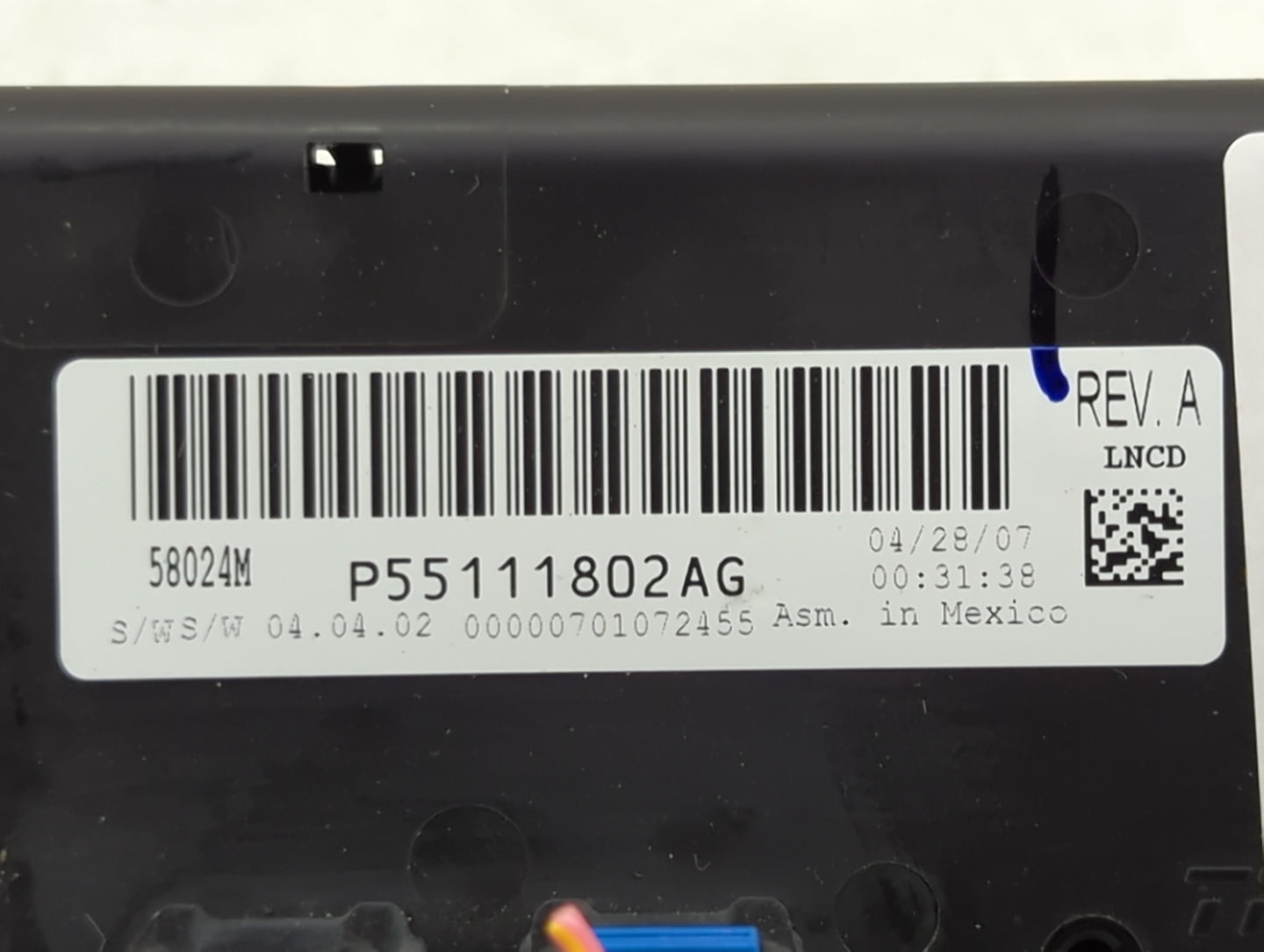 2007 Dodge Nitro Climate Control Module Temperature AC/Heater Replacement P/N:P55111802AG Fits OEM Used Auto Parts - Oemused