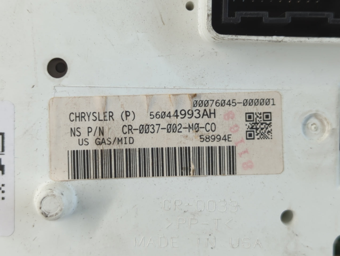 2007 Dodge Nitro Instrument Cluster Speedometer Gauges P/N:56044817AI 56044815AH, 56044817AH Fits OEM Used Auto Parts - Oemu