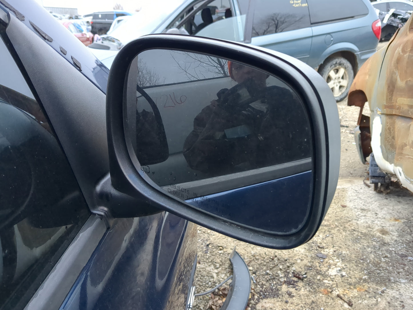 2002-2008 Dodge Ram 1500 Passenger Side View Mirror - Right Door Mirror OEM Used - Oemusedautoparts1.com