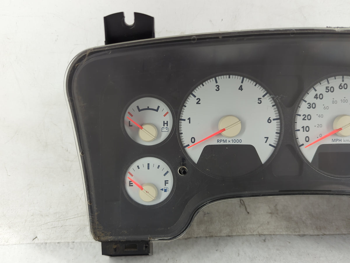 2007 Dodge Ram 1500 Instrument Cluster Speedometer Gauges P/N:P05172047AG 04829851AC Miles:210K Fits OEM Used Auto Parts - O