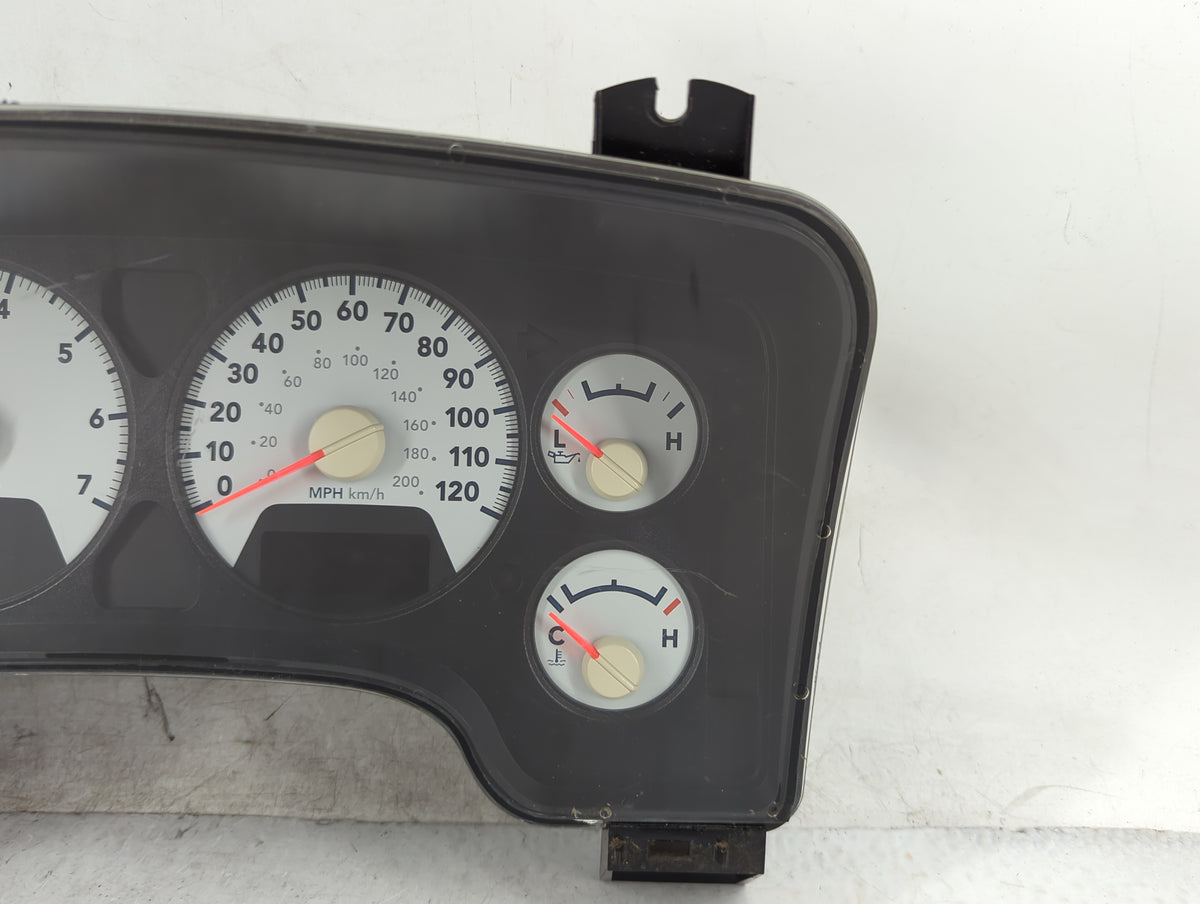 2007 Dodge Ram 1500 Instrument Cluster Speedometer Gauges P/N:P05172047AG 04829851AC Miles:210K Fits OEM Used Auto Parts - O