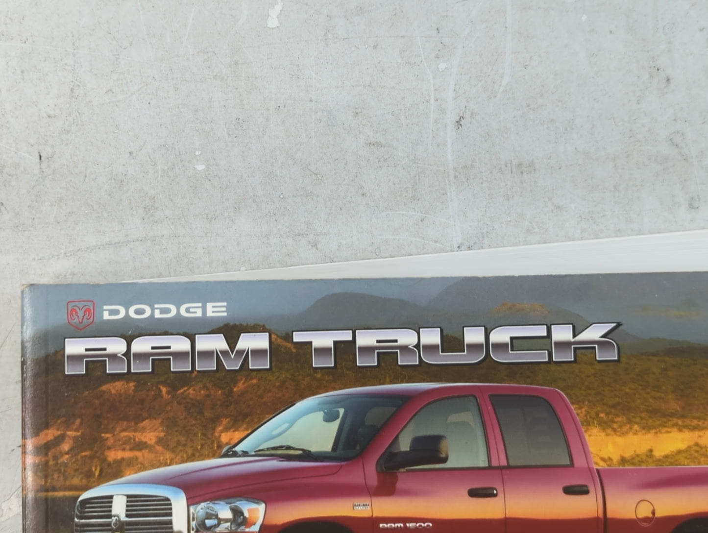 2007 Dodge Ram 1500 Owners Manual Book Guide OEM Used Auto Parts - Oemusedautoparts1.com