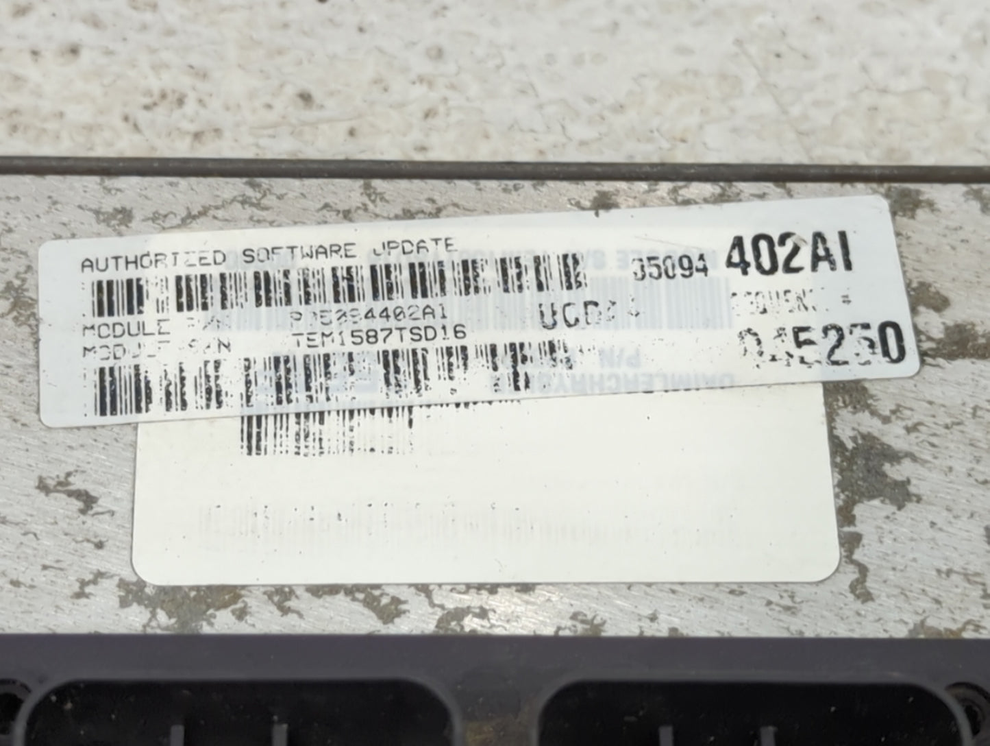 2007 Dodge Ram 1500 PCM Engine Control Computer ECU ECM PCU OEM P/N:P05094402AI TEM1587TSD16 Fits Fits 2008 OEM Used Auto Pa