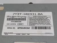 2007 Ford Edge Radio AM FM Cd Player Receiver Replacement P/N:7T4T-18K931-BA Fits OEM Used Auto Parts - Oemusedautoparts1.co
