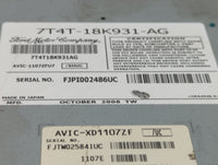 2007 Ford Edge Radio AM FM Cd Player Receiver Replacement P/N:7T4T-18K931-AG Fits OEM Used Auto Parts - Oemusedautoparts1.co