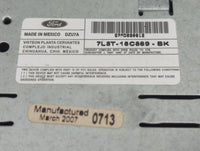 2007 Ford Edge Radio AM FM Cd Player Receiver Replacement P/N:7L3T-18C869-BK Fits OEM Used Auto Parts - Oemusedautoparts1.co