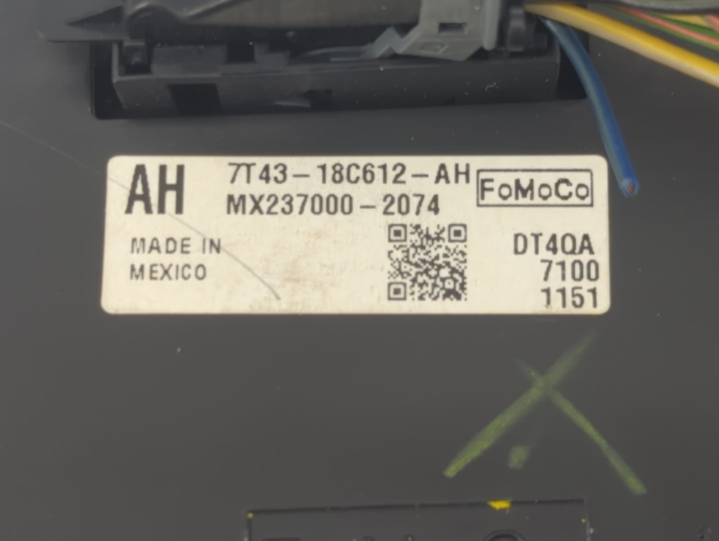 2007-2010 Ford Edge Climate Control Module Temperature AC/Heater Replacement P/N:7T43-18C612-AH MX237000-2074 Fits OEM Used 