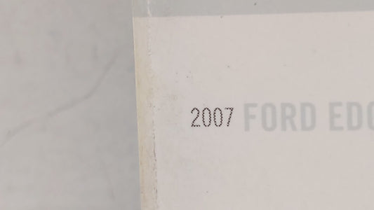 2007 Ford Edge Owners Manual Book Guide OEM Used Auto Parts