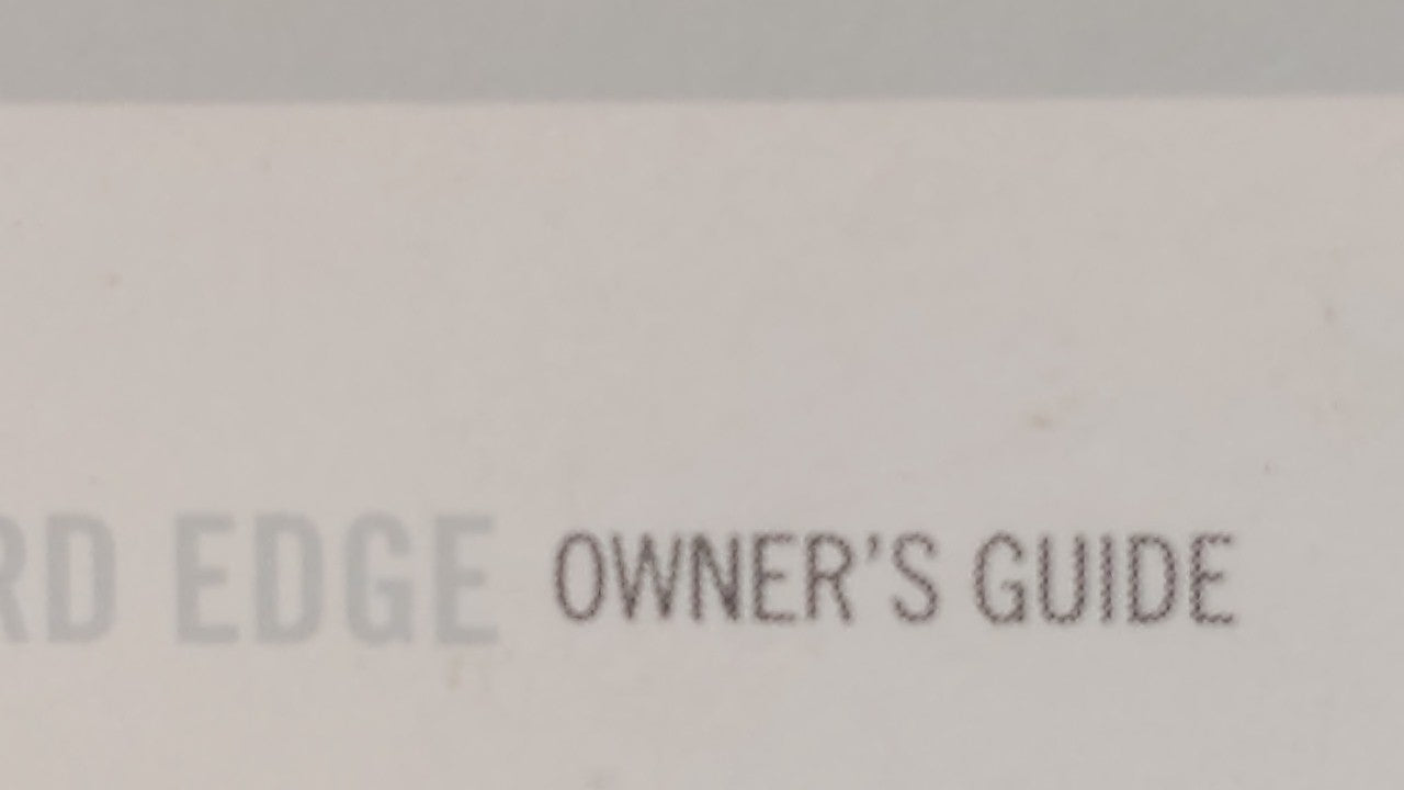 2007 Ford Edge Owners Manual Book Guide OEM Used Auto Parts - Oemusedautoparts1.com