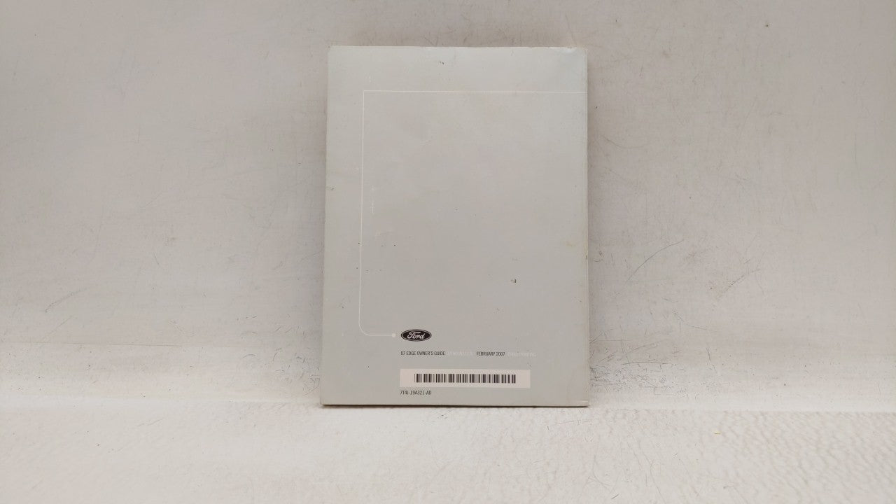 2007 Ford Edge Owners Manual Book Guide OEM Used Auto Parts - Oemusedautoparts1.com