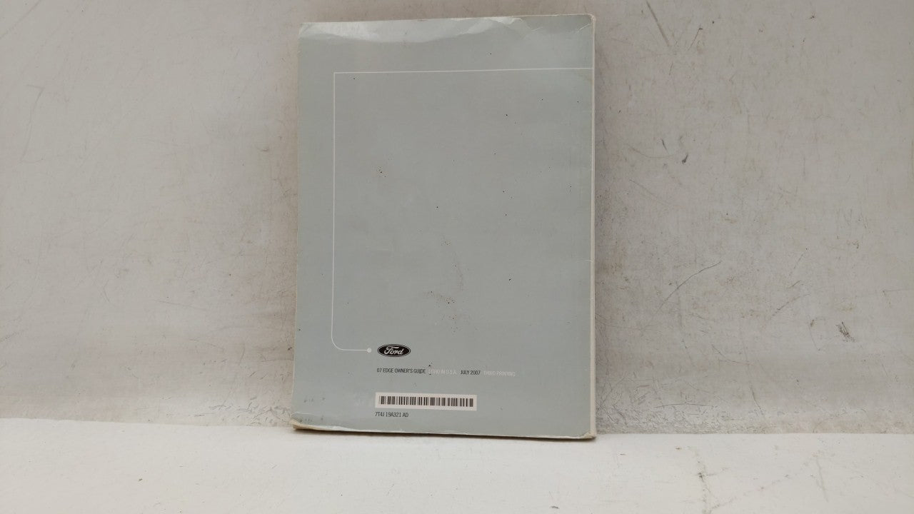 2007 Ford Edge Owners Manual Book Guide OEM Used Auto Parts - Oemusedautoparts1.com