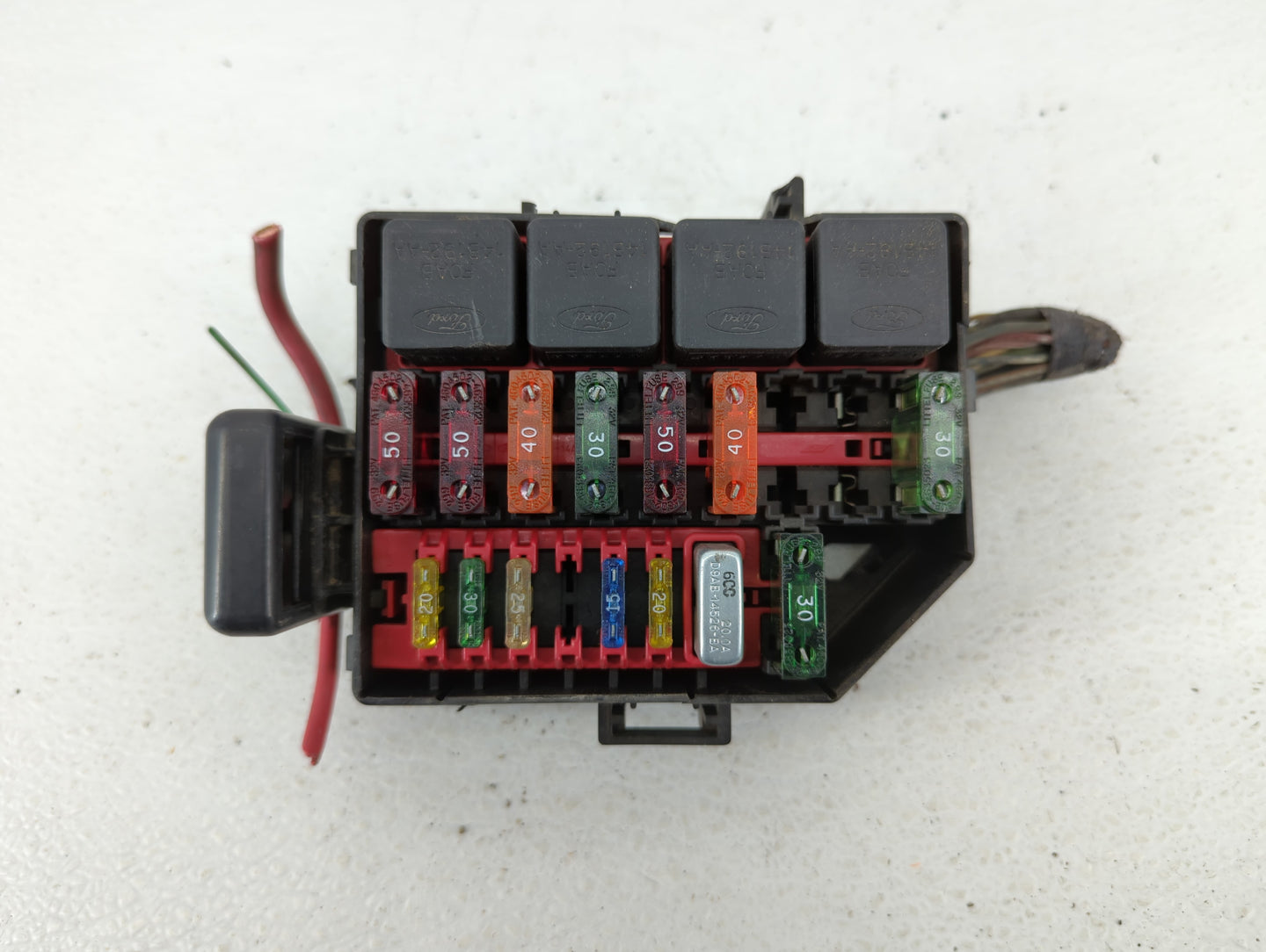 2005-2007 Ford Escape Fusebox Fuse Box Panel Relay Module P/N:F5AB-14A068-A Fits Fits 2005 2006 2007 OEM Used Auto Parts - O