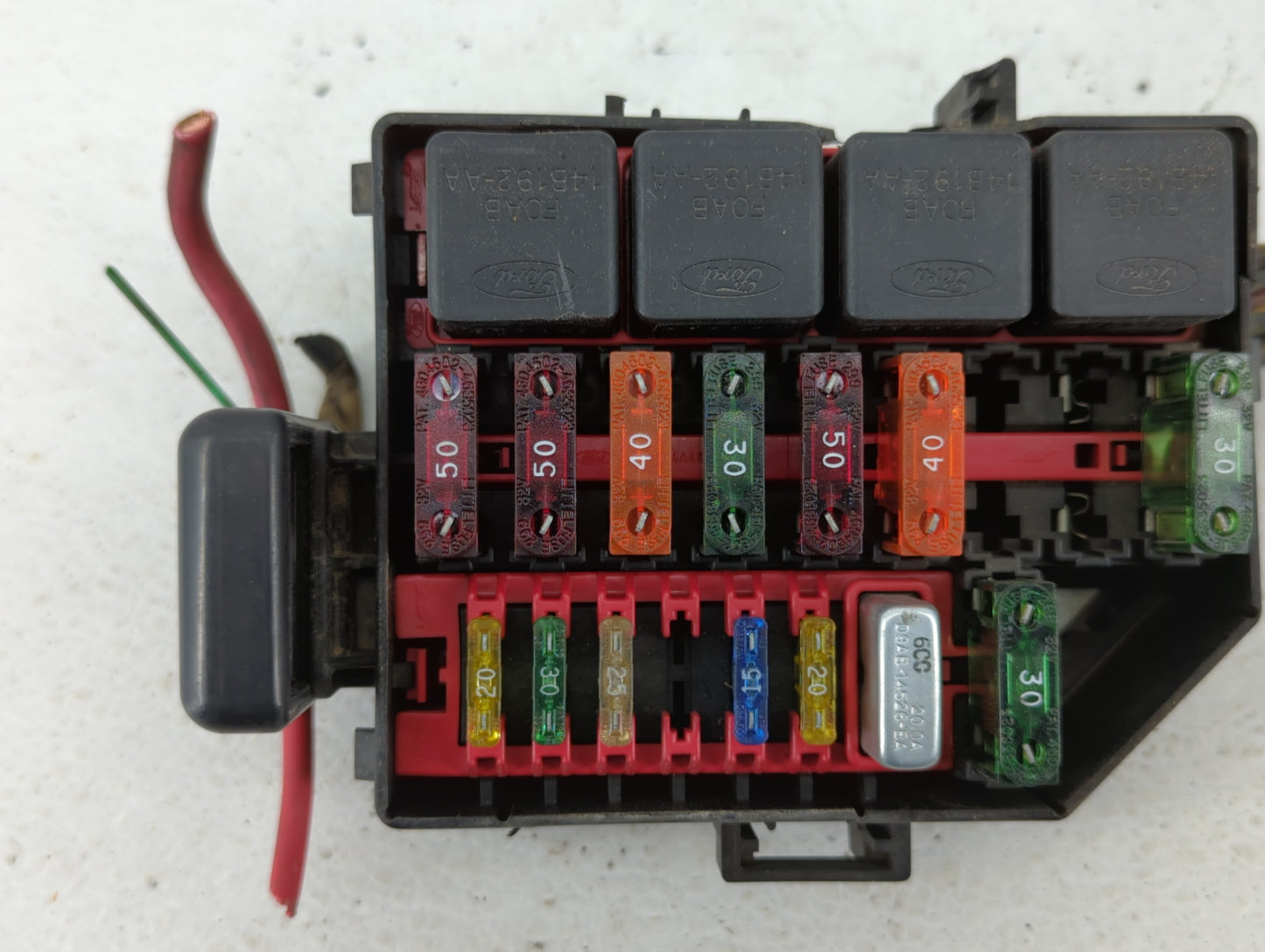 2005-2007 Ford Escape Fusebox Fuse Box Panel Relay Module P/N:F5AB-14A068-A Fits Fits 2005 2006 2007 OEM Used Auto Parts - O