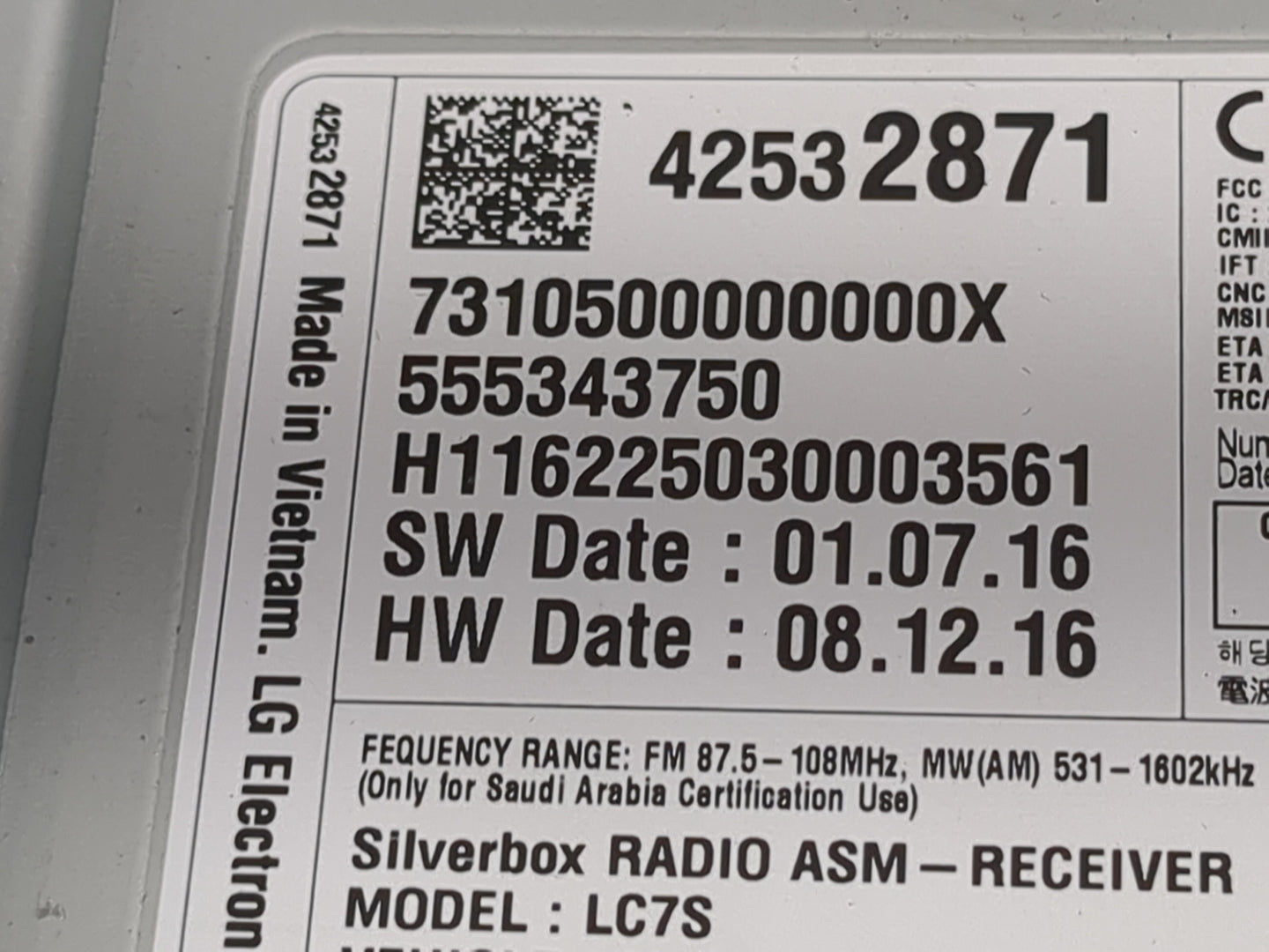 2007 Ford Expedition Radio AM FM Cd Player Receiver Replacement P/N:42532871 7310500000000X, 555343750, H116225030003561 Fit