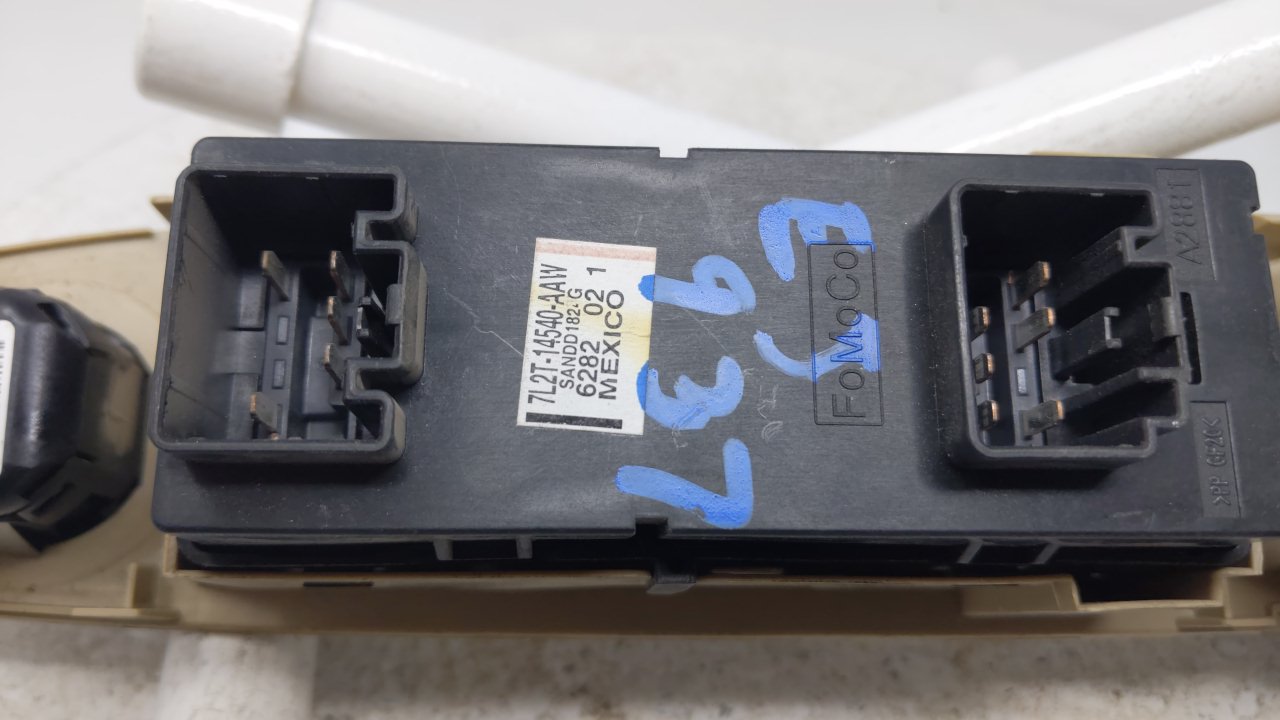 2007 Ford Expedition Master Power Window Switch Replacement Driver Side Left Fits OEM Used Auto Parts - Oemusedautoparts1.co
