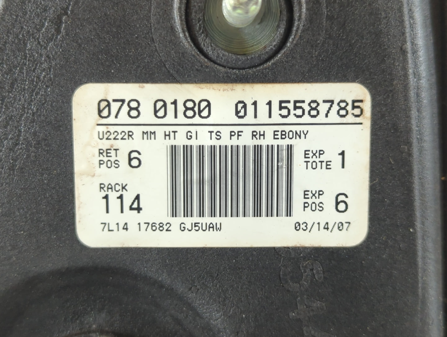 2007 Ford Expedition Side Mirror Replacement Passenger Right View Door Mirror P/N:011558785 078 0180 Fits OEM Used Auto Part