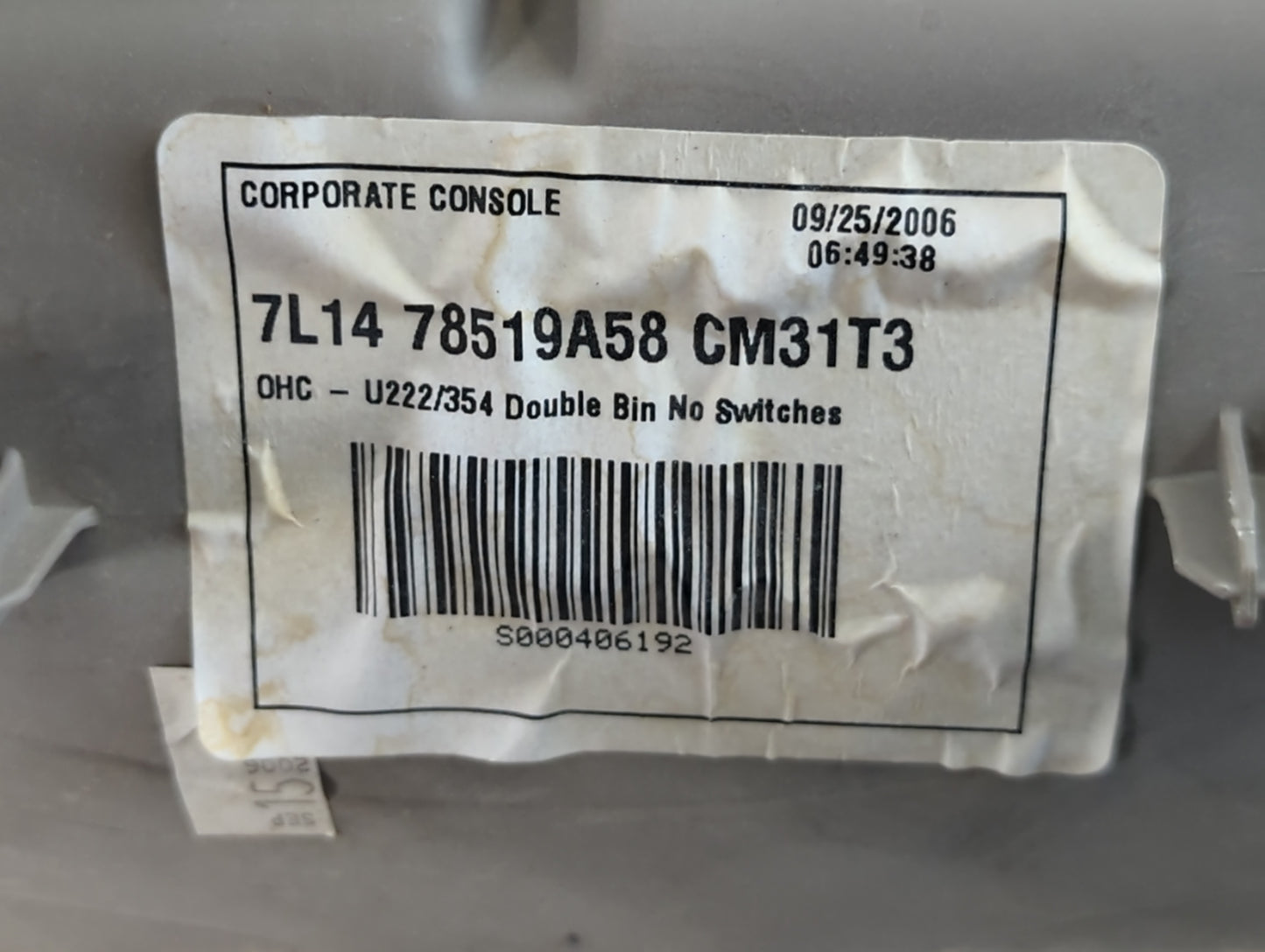 2007 Ford Expedition Overhead Roof Console - Oemusedautoparts1.com