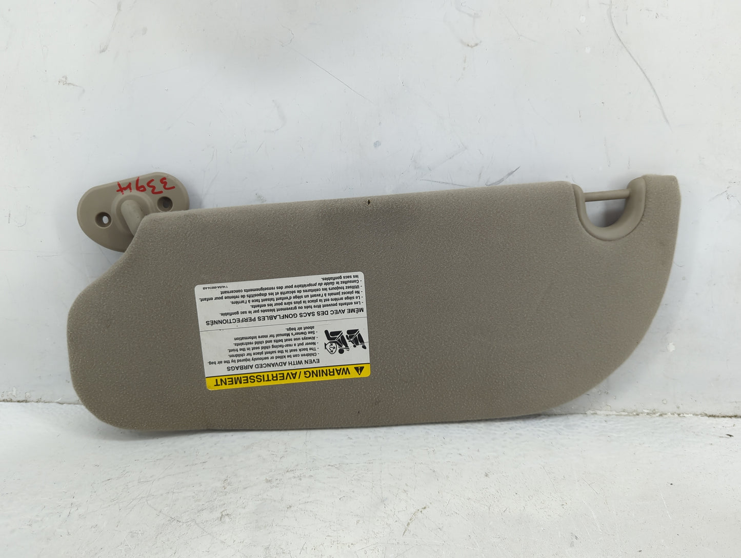2006-2009 Ford Explorer Sun Visor Shade Replacement Passenger Right Mirror Fits Fits 2006 2007 2008 2009 OEM Used Auto Parts