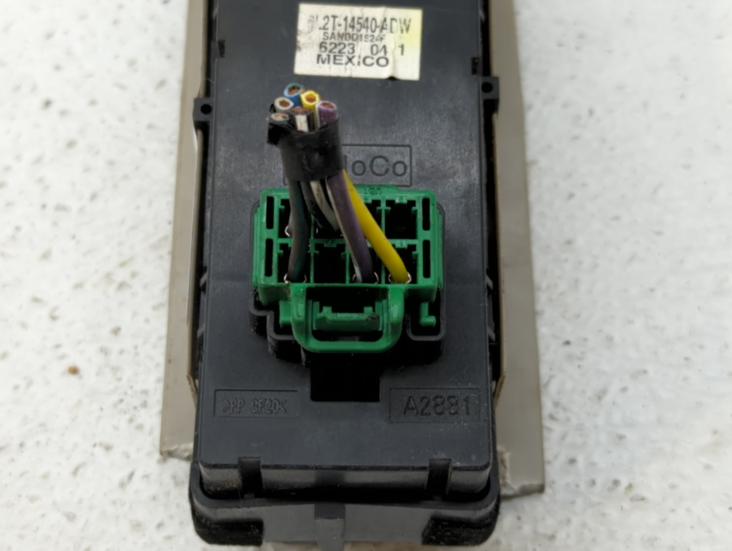 2006-2007 Ford Explorer Master Power Window Switch Replacement Driver Side Left P/N:8C3T-14B133-KBS 8E5T-14540-AAW Fits OEM 