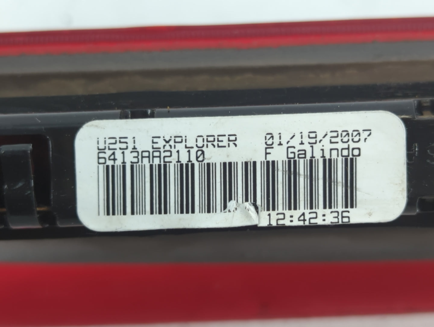 2007 Ford Explorer Third Brake Light Tail Light Fits OEM Used Auto Parts - Oemusedautoparts1.com