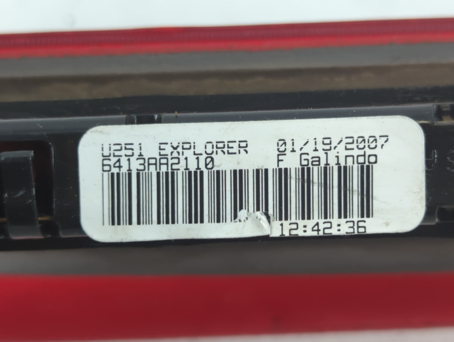 2007 Ford Explorer Third Brake Light Tail Light Fits OEM Used Auto Parts - Oemusedautoparts1.com