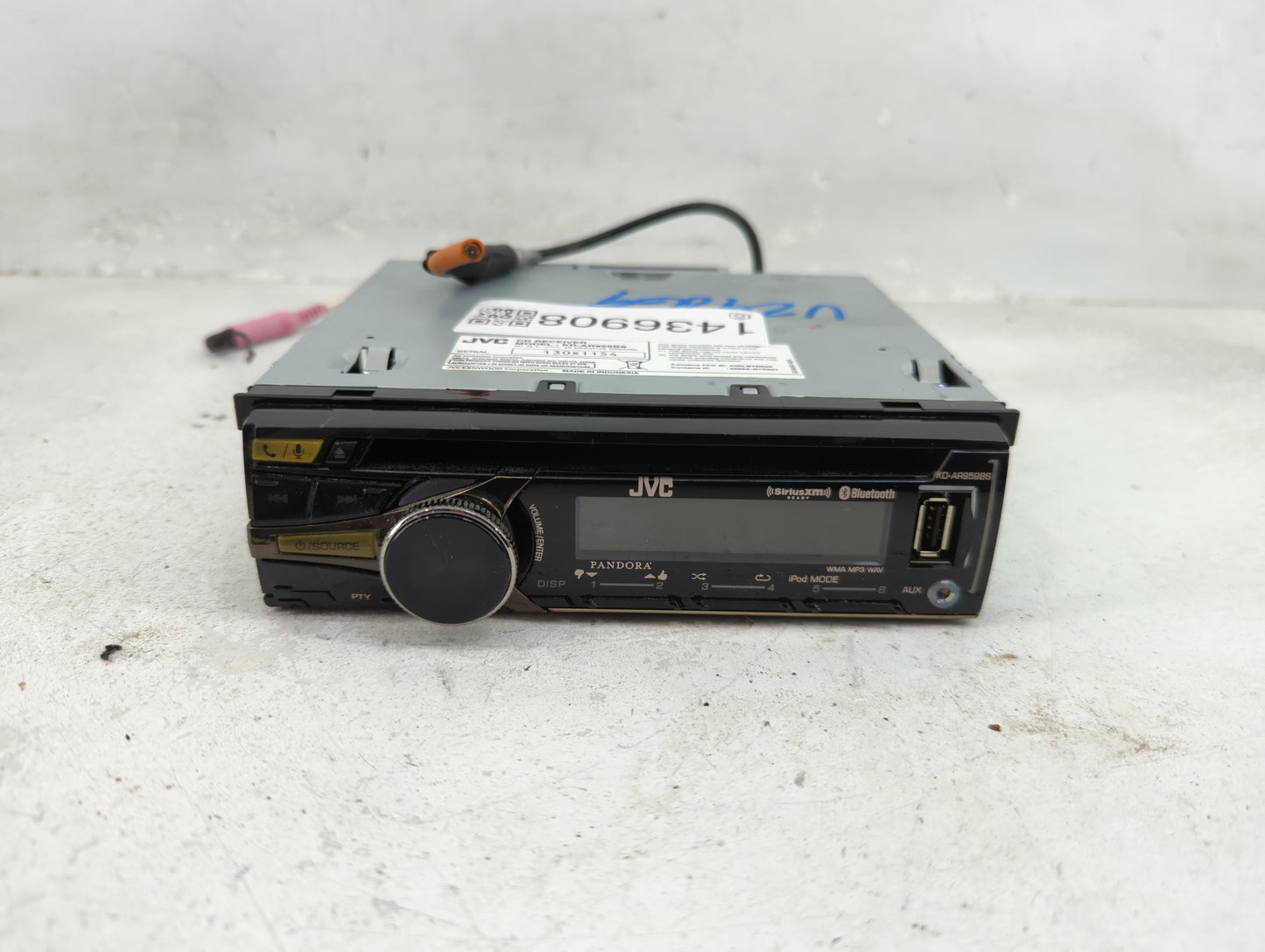 2007 Ford Explorer Sport Trac Radio AM FM Cd Player Receiver Replacement P/N:KD-AR959BS Fits OEM Used Auto Parts - Oemusedau