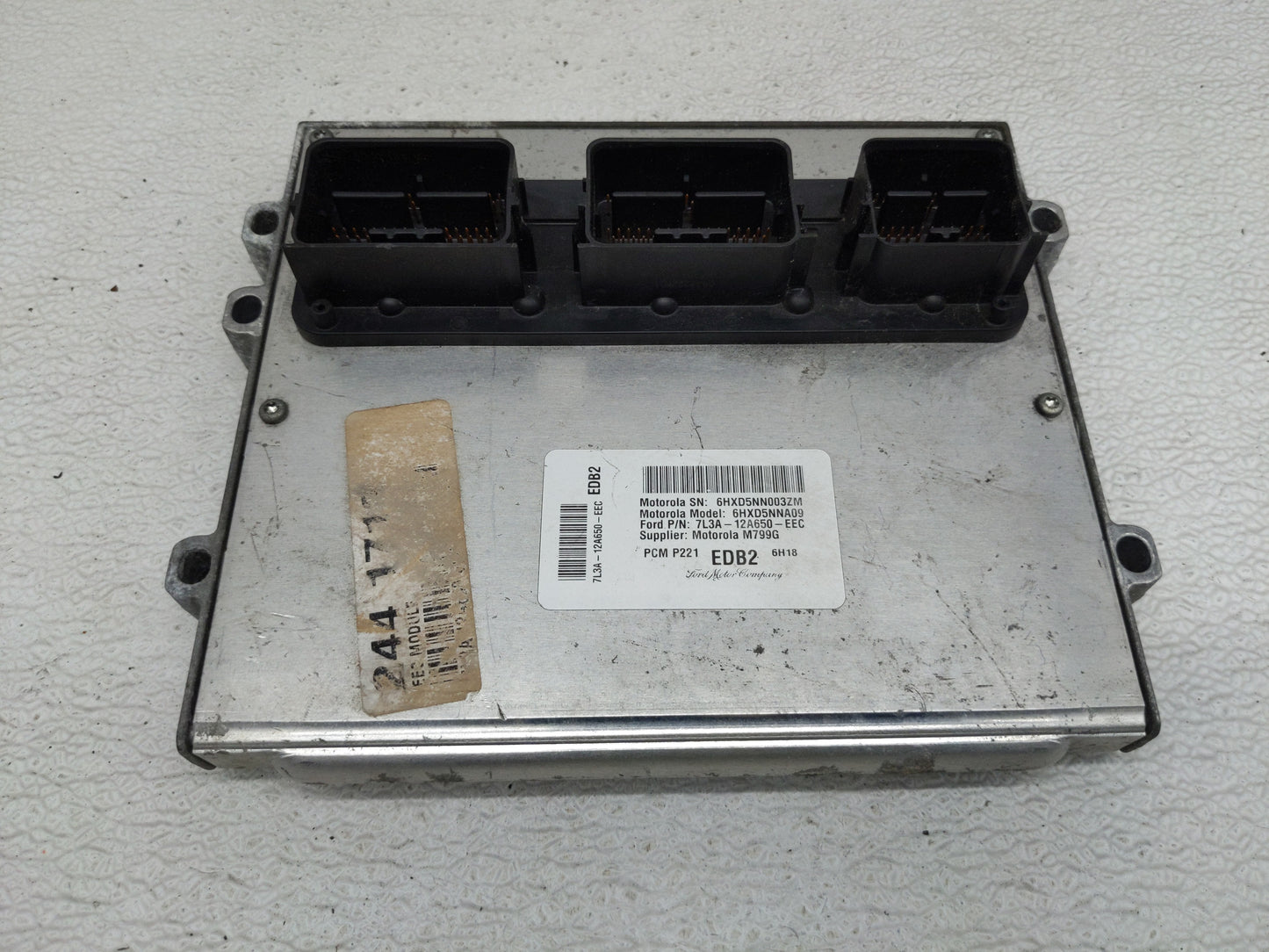 2007 Ford F-150 PCM Engine Control Computer ECU ECM PCU OEM P/N:7L3A-12A650-EEC Fits OEM Used Auto Parts - Oemusedautoparts1