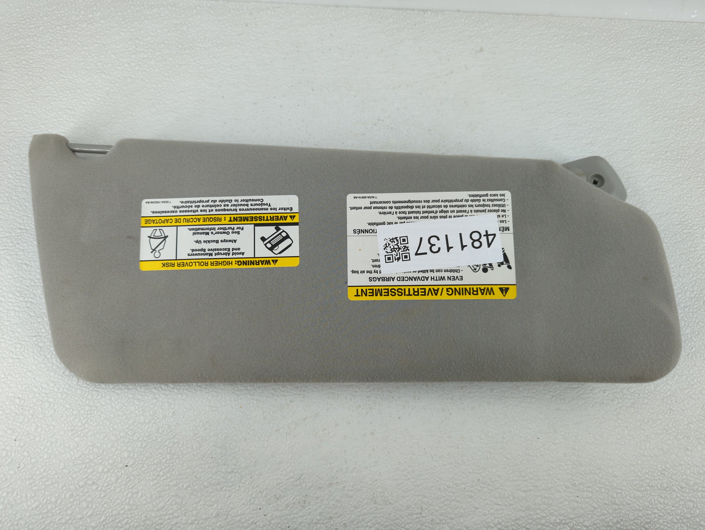 2004-2008 Ford F-150 Sun Visor Shade Replacement Passenger Right Mirror Fits Fits 2004 2005 2006 2007 2008 OEM Used Auto Par