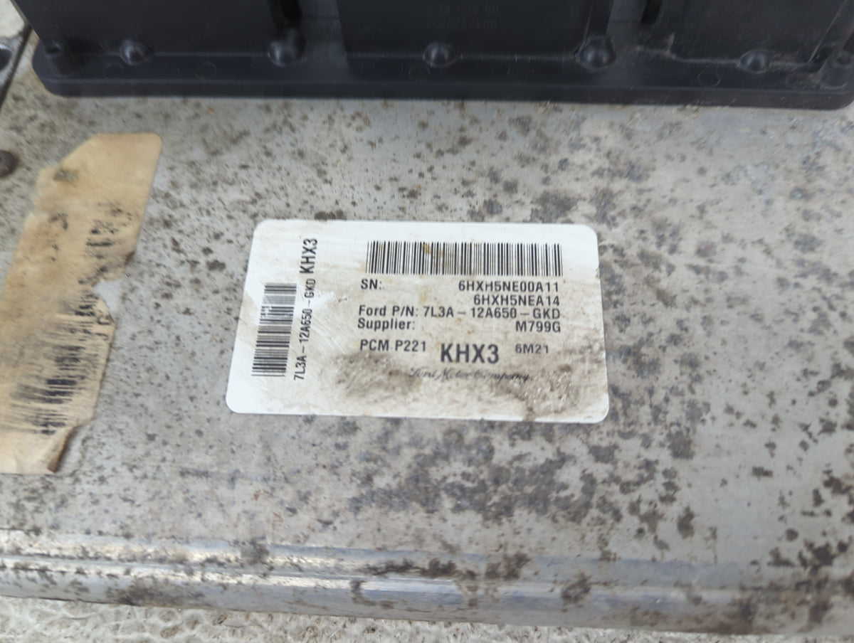 2007 Ford F150 PCM Engine Control Computer ECU ECM PCU OEM P/N:7L3A-12A650-GKD KHX3, PCM P221 Fits Fits 2008 OEM Used Auto P