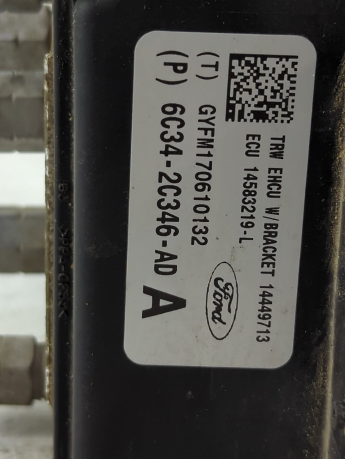 2007 Ford F250sd Anti-Lock Brake ABS Pump Module Actuator OEM P/N:6C34-2C346-AD 14583219-L, 14449713 Fits Fits 2006 OEM Used