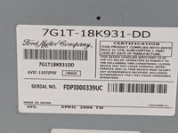 2007 Ford Five Hundred Radio AM FM Cd Player Receiver Replacement P/N:7G1T-18K931-DD 7G1T18K931DD, AVIC-1107ZFSF Fits OEM Us