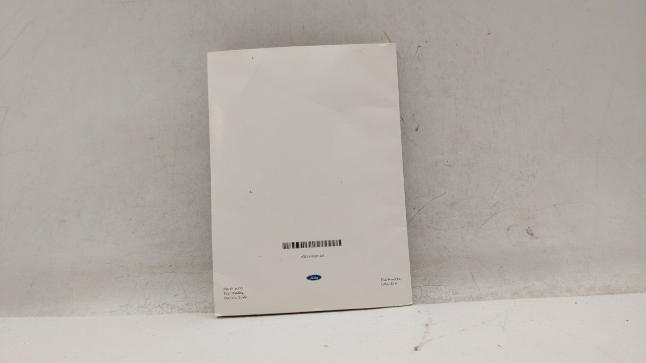 2007 Ford Five Hundred Owners Manual Book Guide OEM Used Auto Parts - Oemusedautoparts1.com