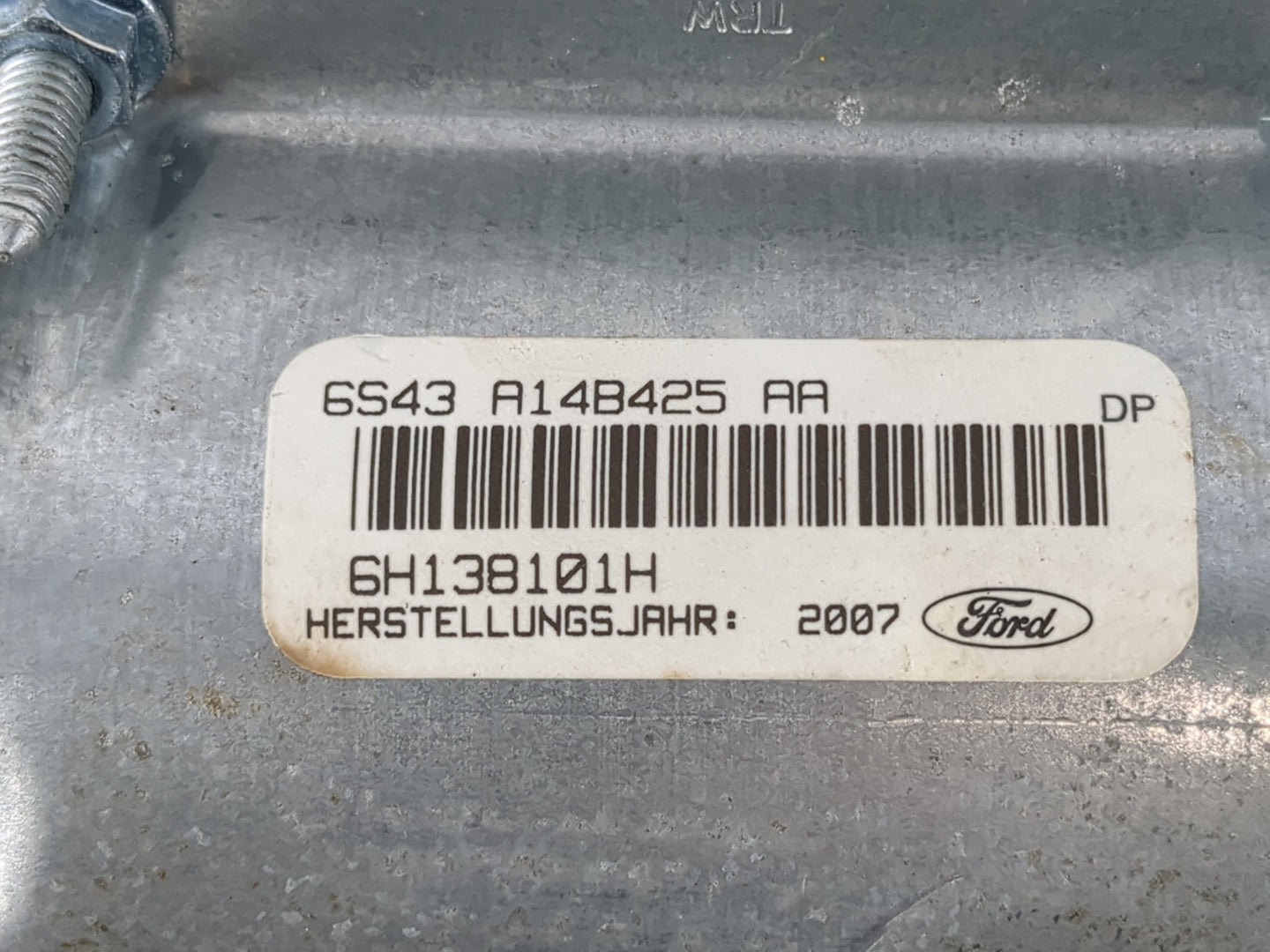 2005-2007 Ford Focus Air Bag Passenger Right Dashboard OEM P/N:A14B425 AA 6543, 6H138101H Fits Fits 2005 2006 2007 OEM Used 