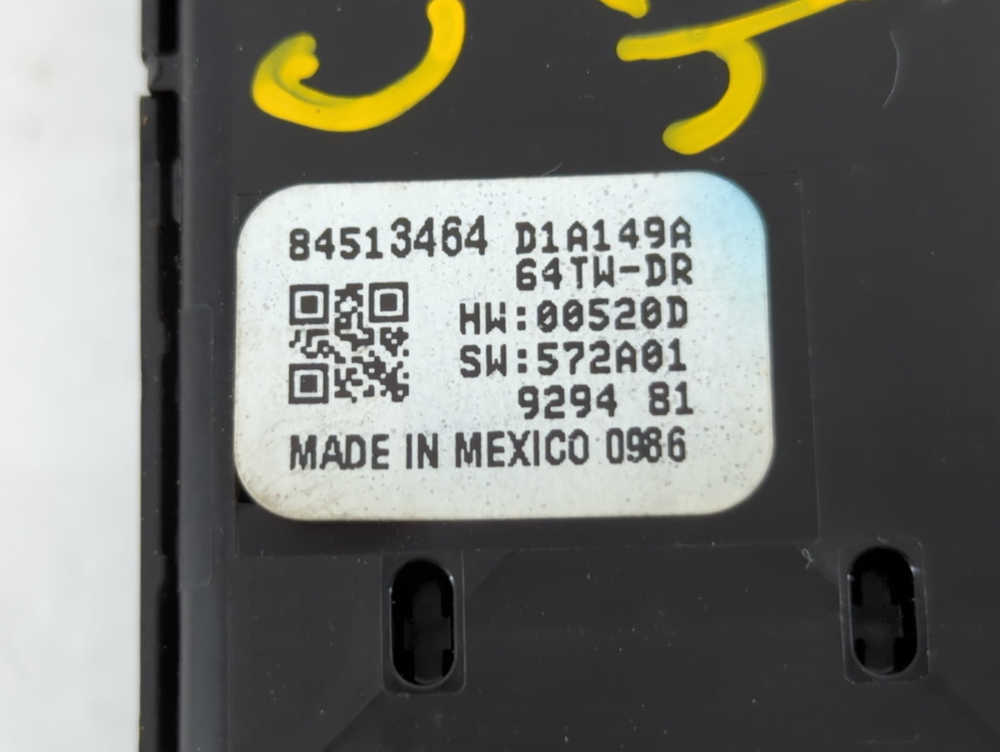 2006-2007 Ford Freestar Master Power Window Switch Replacement Driver Side Left P/N:84513464 6F2T-14540-4CJA6 Fits Fits 2006
