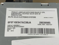 2007 Ford Freestyle Information Radio Display Screen - Oemusedautoparts1.com