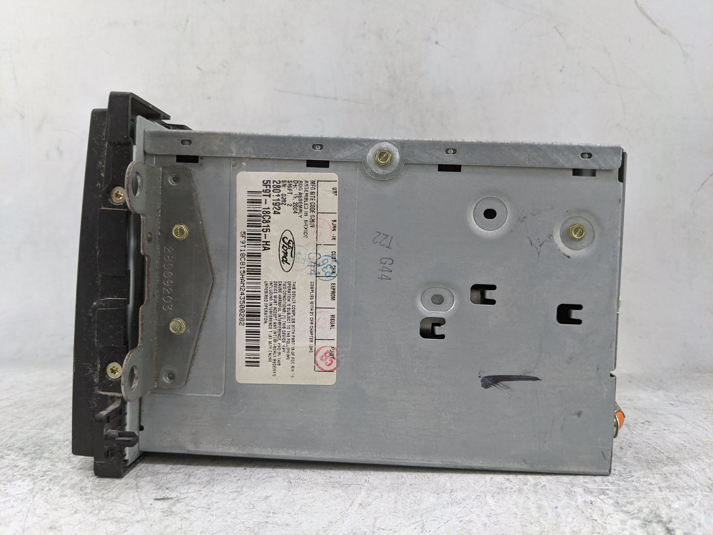 2005 Ford Freestyle Radio AM FM Cd Player Receiver Replacement P/N:5F9T-18C815-HA 5F9T18C815HAM243500282, 28011924 Fits OEM 