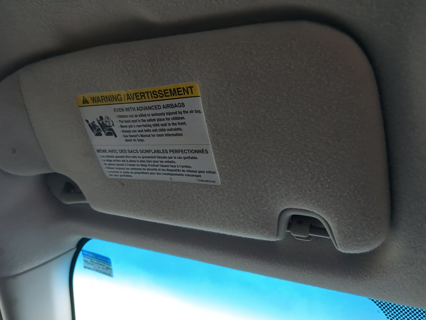 2006-2009 Ford Fusion Sun Visor Shade Replacement Driver Left Mirror Fits Fits 2006 2007 2008 2009 OEM Used Auto Parts - Oem