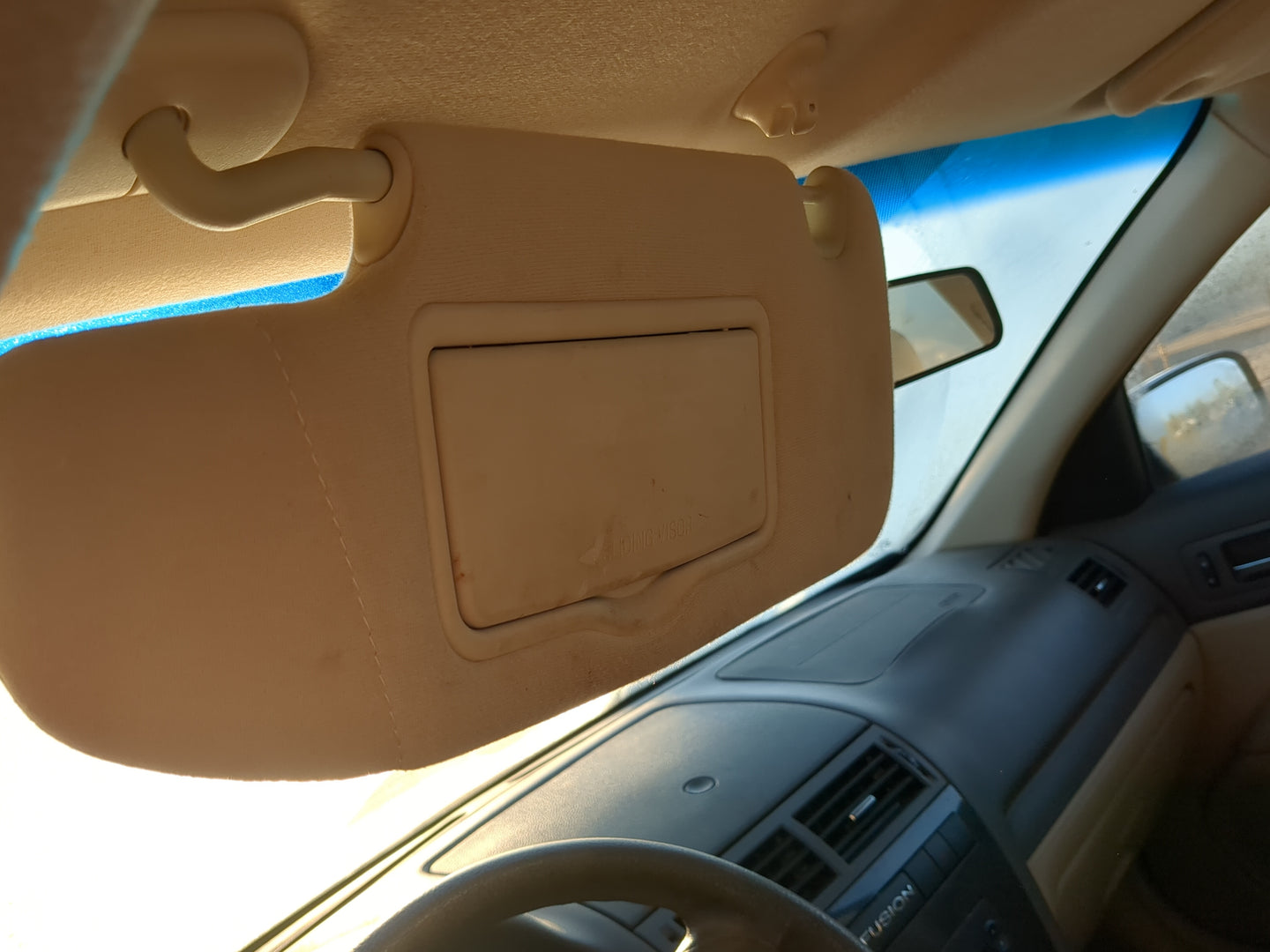 2006-2009 Ford Fusion Sun Visor Shade Replacement Driver Left Mirror Fits Fits 2006 2007 2008 2009 OEM Used Auto Parts - Oem