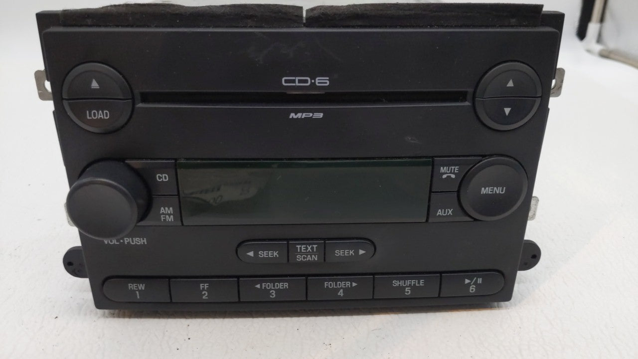2006-2007 Ford Fusion Radio AM FM Cd Player Receiver Replacement P/N:7E5T-18C815-AE Fits Fits 2006 2007 OEM Used Auto Parts 