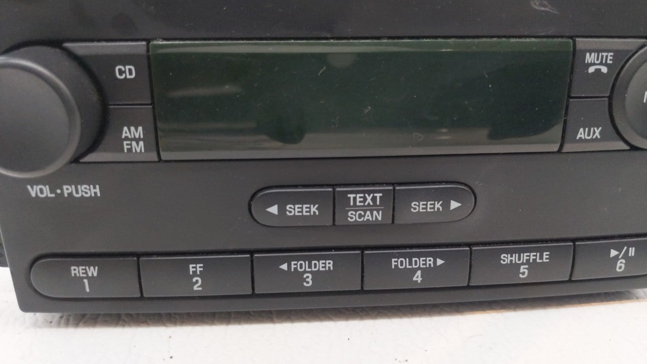 2006-2007 Ford Fusion Radio AM FM Cd Player Receiver Replacement P/N:7E5T-18C815-AE Fits Fits 2006 2007 OEM Used Auto Parts 