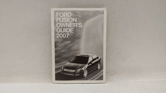 2007 Ford Fusion Owners Manual Book Guide OEM Used Auto Parts - Oemusedautoparts1.com